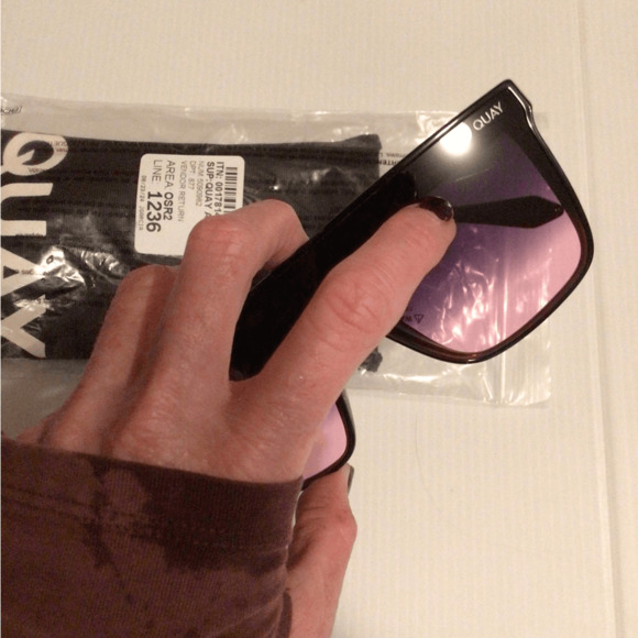 NEW Rare! ReAD* Quay Hindsight black purple fade sunglasses main image 4